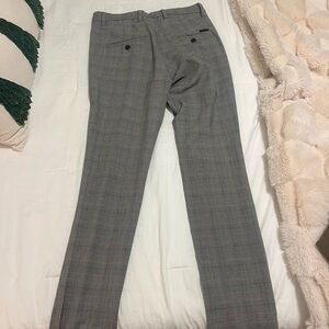 Jack and Jones Men's Gray Patterned Dress Pants